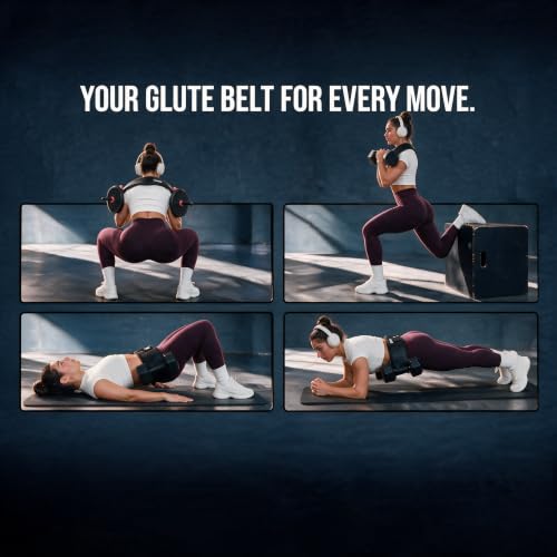 Heavy-Duty Hip Thrust Belt for Dumbbells, Kettlebells & Plates – Supports 400 lbs