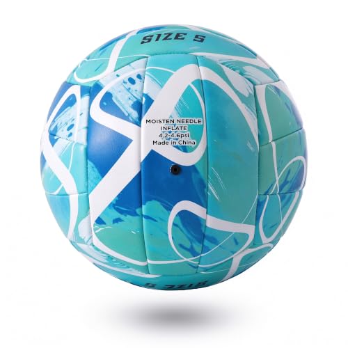 Blue Official Size 5 Volleyball Soft Touch Indoor & Outdoor Play