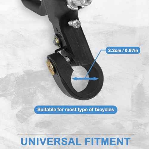 Universal Bicycle Brake Lever/Bike Brake Handle, 22mm Compatible, Suitable for Most Bicycles, Road Bike, Mountain Bike and More [Black - Pair]