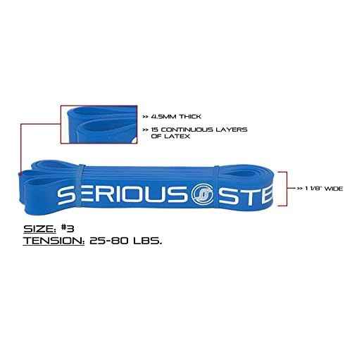 Serious Steel 41" Assisted Pull-up Band, Heavy Duty Resistance Band Sets, Stretching, Powerlifting, Resistance Training and Pull Up Assistance Bands
