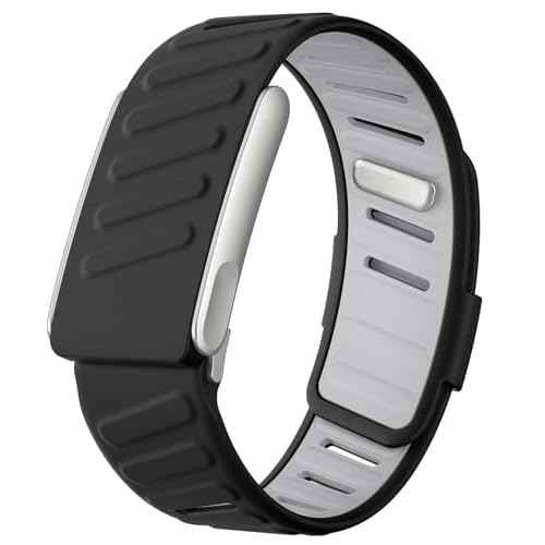 omee Silicone Sport Band Compatible with Whoop 5.0 Band Strap Men Women, Breathable Sport Adjustable Waterproof Replacement Wristbands Straps for Whoop 5.0 Silicone Bands