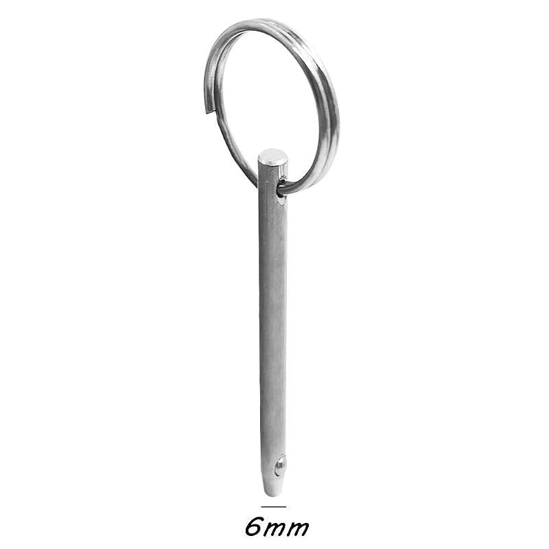 8mm 6.3mm Quick Release Pins 76mm Stainless Steel Boat Top Pins (4Pcs)
