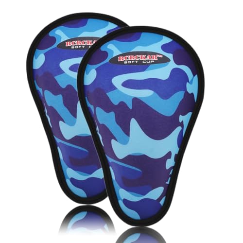 Blue Soft Foam Athletic Protective Cup for Baseball, Football, Lacrosse, Hockey - Lightweight & Flexible