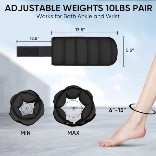 Adjustable Ankle Weights for Fitness & Physical Therapy - Modular Leg Straps
