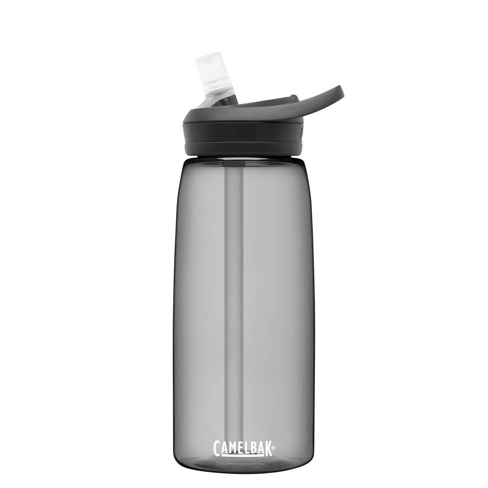 CamelBak Eddy+ Water Bottle with Bite Valve Straw, Leak‑Resistant Easy‑Sip Design for Everyday Hydration, 32oz, Charcoal
