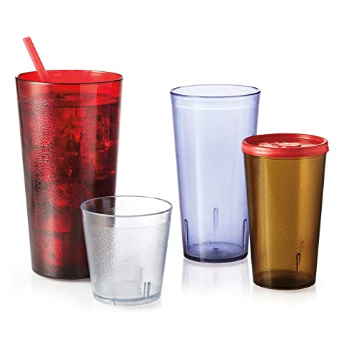 32 oz. Blue Tumbler Set of 4 - Durable Textured Drinkware for Indoor & Outdoor Use
