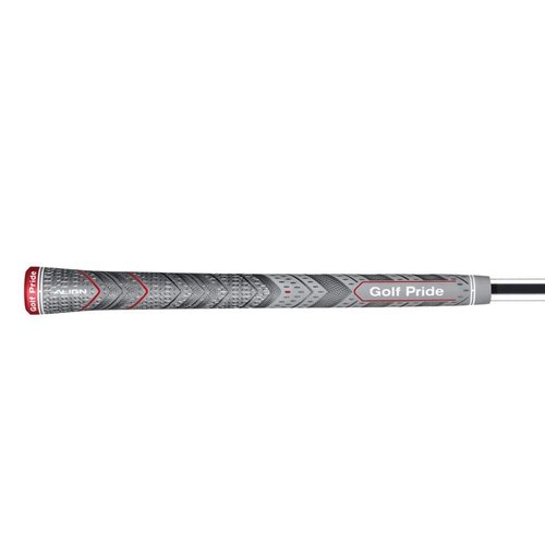 Golf Pride MCC Plus4 ALIGN Golf Club Grip - All-Weather Hybrid Grip with Raised Ridge Technology & Larger Lower Hand - Brushed Cotton Cord & Pebbled Texture - Midsize