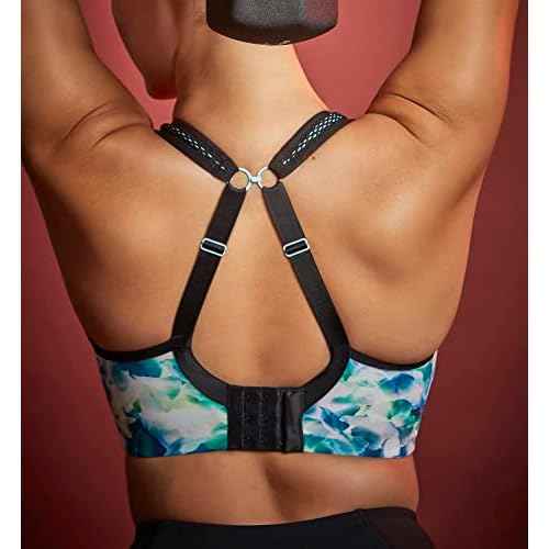 Panache Women's High Impact Underwire Sports Bra, Digital Bloom, 28HH
