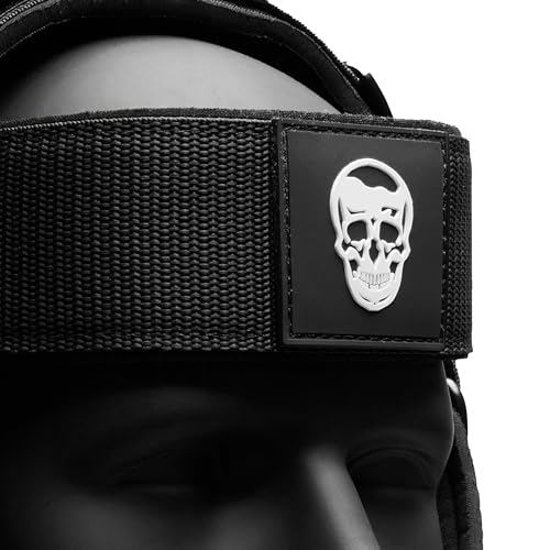 Gymreapers Neck Harness Weight Lifting - Black, Adjustable Stainless Steel Chain