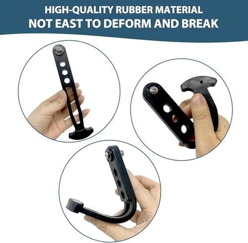 Telescoping Boat Ladder Strap - Marine Rubber Retaining Latch for Yacht & Jet Ski - Large 2-Pack