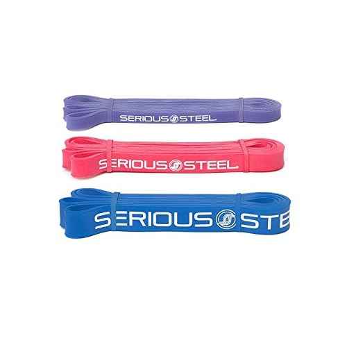 Serious Steel 41" Assisted Pull-up Band, Heavy Duty Resistance Band Sets, Stretching, Powerlifting, Resistance Training and Pull Up Assistance Bands