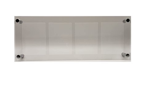 NEWVAVA Trading Card Frame Holder Stand Display - 4 Card Slots Clear Acrylic UV Filtering Screwdown