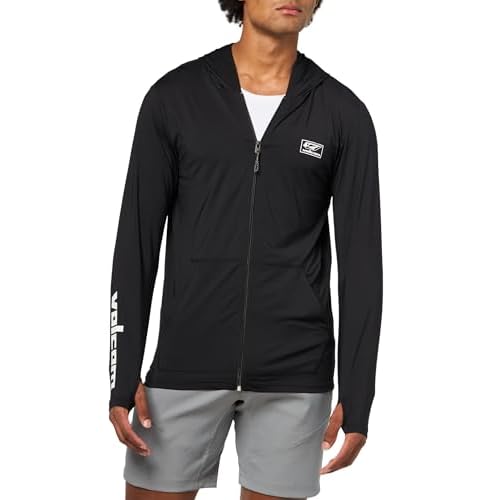 Volcom Men's Modstone Loose Fit Zip Hood UPF 50+ Long Sleeve Rashguard