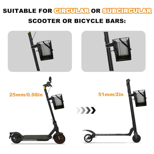 Heavy Duty Bicycle Front Basket with Quick Release Removable Mesh Storage