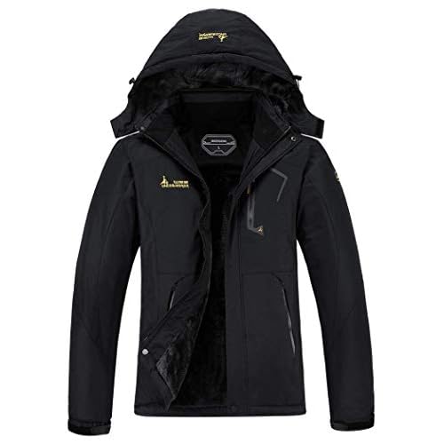 MOERDENG Women's Waterproof Ski Jacket Warm Winter Snow Coat Mountain Windbreaker Hooded Raincoat Jacket