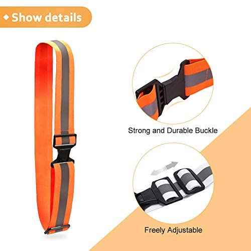 A-SAFETY Glow Belt - Reflective Running Belt (Yellow, Orange, Black, White)