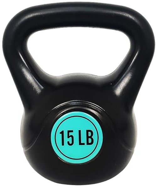 OLIXIS 4-Piece Kettlebell Set, Wide Grip Kettlebell Exercise Fitness Weight Set for Home Gym, Strength Training, 50LBS Set