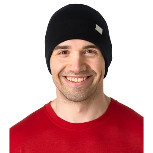 Merino Wool Beanie Men and Women ? Novelty Cuff Merino Wool Hats for Men and Women - Unisex Adult Beanie Hat and Socks