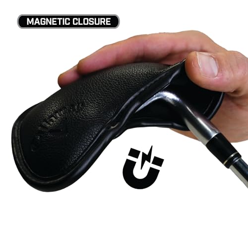 Callaway Golf Magnetic Iron Headcovers Black - Set of 10 Iron Headcovers to Protect Your Golf Clubs