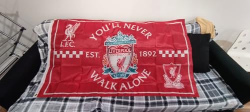 Soccer Banner 3x5 Feet FC Liverpool Flag Indoor Outdoor Support Flag