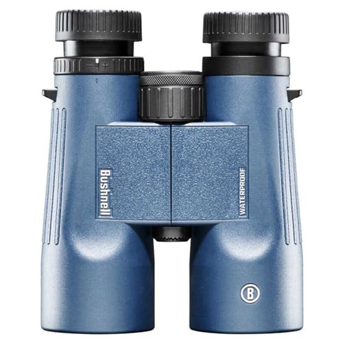 Bushnell H2O 8x42mm Binoculars, Waterproof and Fogproof Binoculars for Boating, Hiking, and Camping, Multi Blue