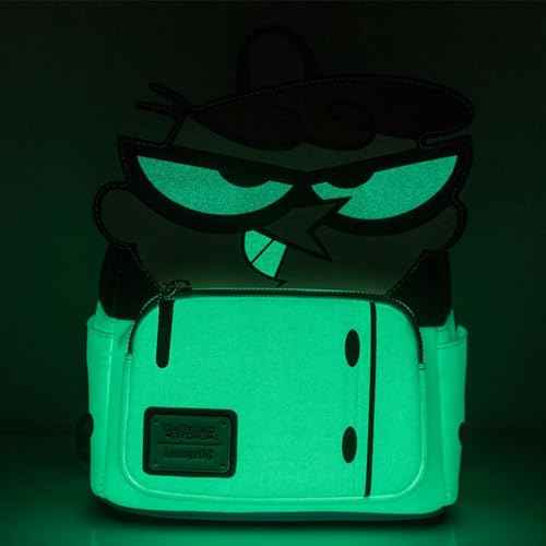 Loungefly Cartoon Network Dexter Glow in the Dark Cosplay Womens Backpack