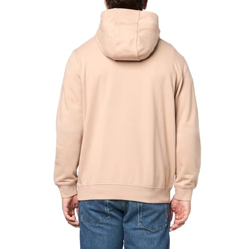 HUGO Men's Regular Fit Square Logo Hooded Jersey Sweatshirt