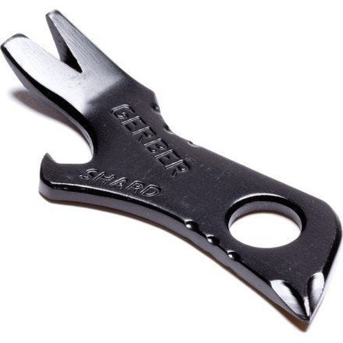 Gerber Gear Shard Keychain - Multitool Keychain with Bottle Opener, Screwdriver, and Wire Stripper - EDC Gear and Equipment - Black