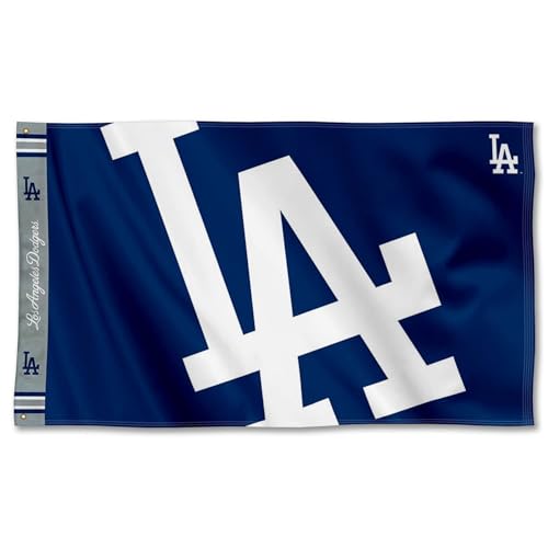 Los Angeles Dodgers Printed Header Flag 3x5 Banner