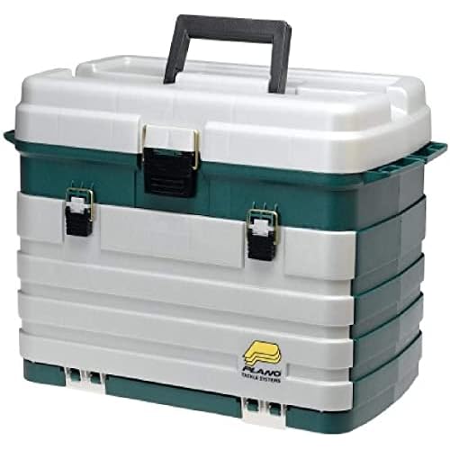 Plano 4-Drawer Tackle Box Green Metallic/Silver ,One Size
