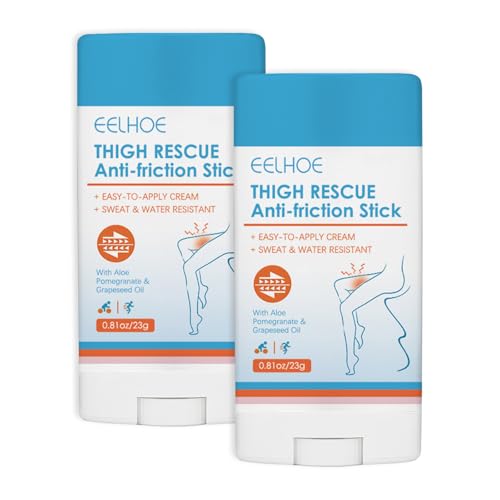 BanMida 0.8oz Anti Chafing Stick for Thighs & Body - 2-Pack, Daily Friction Prevention
