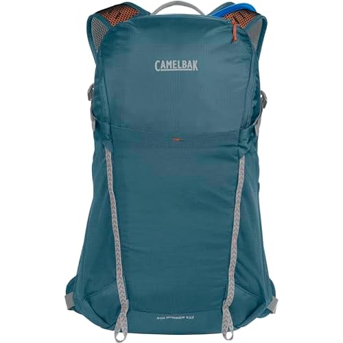 CamelBak Rim Runner X22 Hiking Hydration Backpack with 1.5L Crux Reservoir, Blue Granite