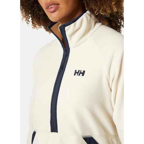 Helly-Hansen Rig Fleece 1/2 Zip Women's Cozy Outdoor Coat, Warm Layer for Hiking, Camping, and Everyday Adventures