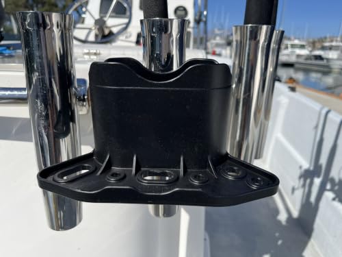 Universal Phone Holder with Strap for Boat Golf Cart Marine Gear Black