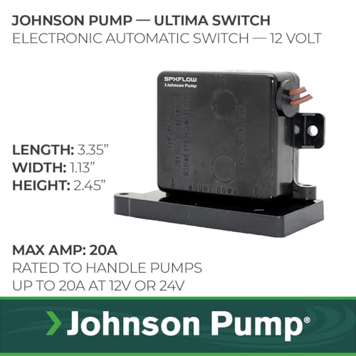 Auto Bilge Pump Switch for Marine & Industrial Pumps - 20 Amp