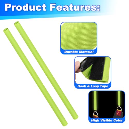 Green Swing Chain Cover 2 Pack Handle Grip Sleeve for Playground & Porch Swings