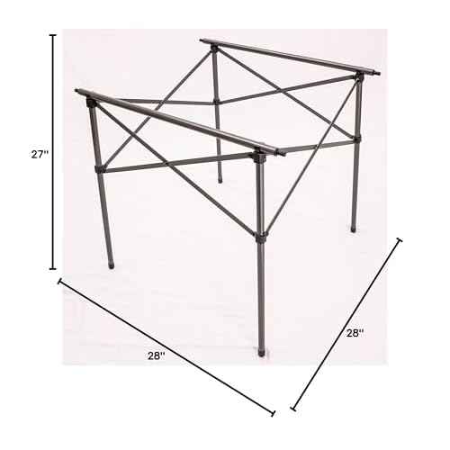 ALPS Mountaineering Aluminum Roll-Top Camp Table with Fast Setup and Compact Storage