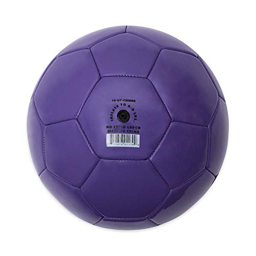 Purple Soccer Ball - Size 5, All Weather, Soft Touch, Youth & Adult Training