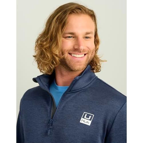 HUK Coldfront+ 1/4 Zip, Performance Fishing Jacket for Men