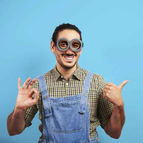 Steampunk Goggles Round Glasses Adult Cosplay Halloween Costume Accessories Props Party Supplies
