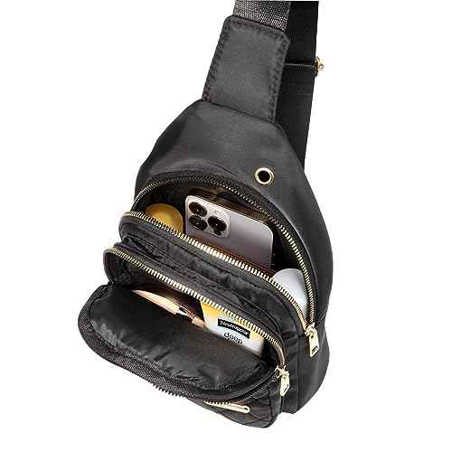 Small Sling Bag for Womenm Men, Sling Backpack Daypack Fanny Pack Crossbody Bags for Hiking Travel Sports Running