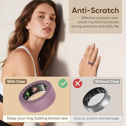 15 Pack Ultra-Thin Silicone Ring Covers for Oura Ring Gen 4/3 - Multiple Colors