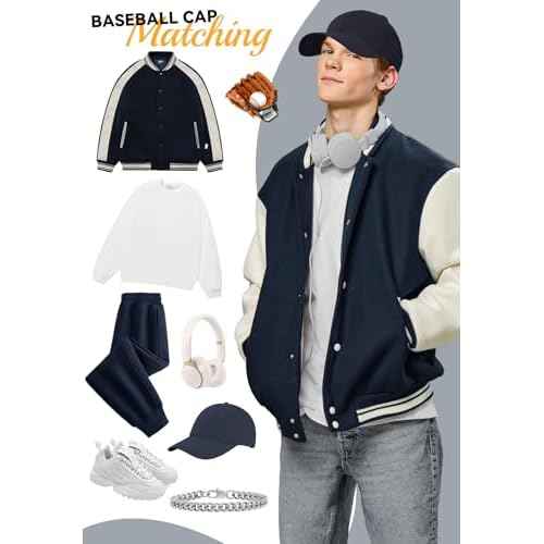 Zando Unisex Classic Baseball Caps Adjustable Sports Hats Outdoors Cotton Baseball Hat Cute Preppy Hat Golf Running Dad Hat