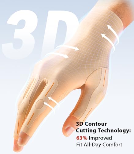 Compression Arthritis Gloves for Women Men, Skin, Medium