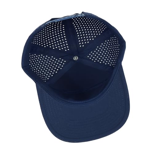 Men Women Quick Dry Flat Brim Baseball Cap Snapback Golf Hat Navy Dark Grey Light Grey