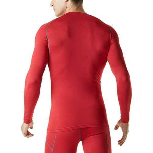 TSLA Men's Thermal Long Sleeve Compression Shirts, Athletic Base Layer Top, Winter Gear Running T-Shirt