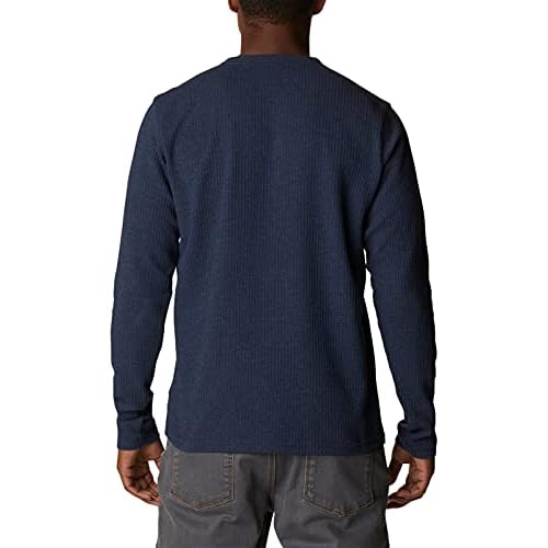 Columbia Mens Pine Peak Waffle Long Sleeve HenleyHiking Shirt