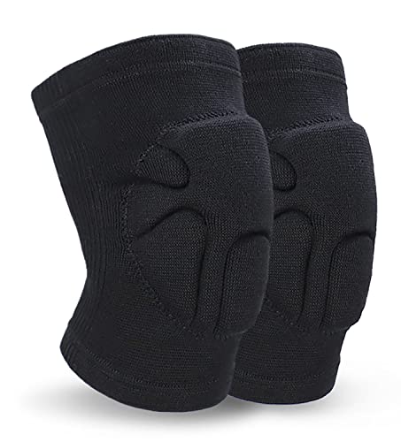 Unisex Volleyball Knee Pads for Dancers & Athletes - Black, Medium
