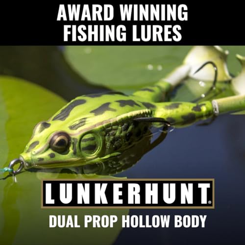 Cane Frog Bait for Bass and Trout Fishing - Weedless Soft Hollow Body Lure