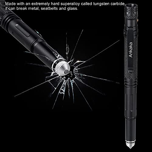 7-in-1 Tactical Pen with Self-Defense Tip Flashlight & Multi-Tool, Durable Write & Emergency Tool